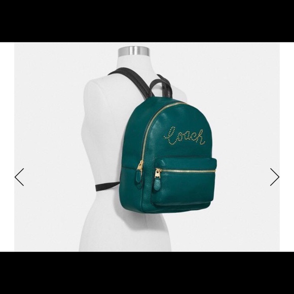 NWT Coach Studded md Charlie Backpack&wallet - Picture 7 of 8